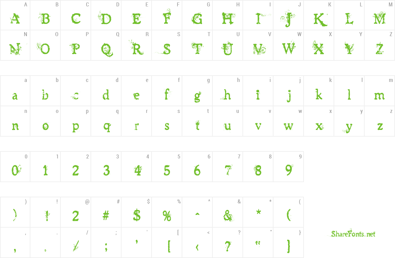 Font JAMES HAN preview